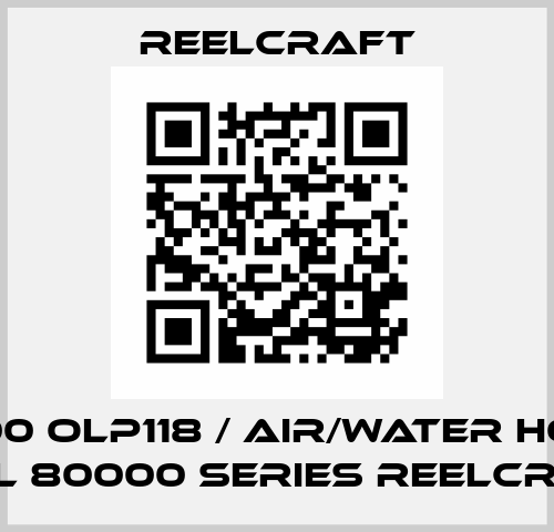 81100 OLP118 / Air/water hose reel 80000 series Reelcraft Reelcraft
