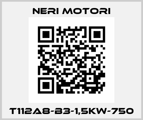 T112A8-B3-1,5kW-750 Neri Motori