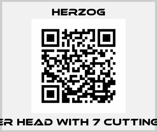 Cutter head with 7 cutting tips  Herzog
