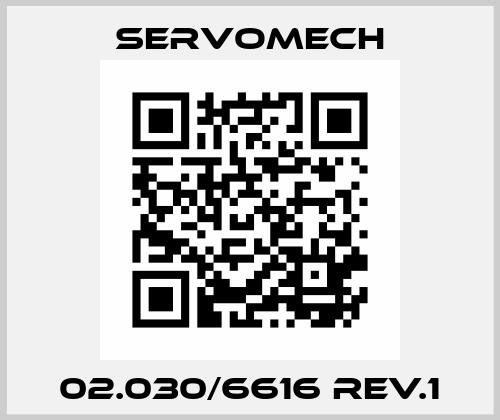 02.030/6616 REV.1 Servomech