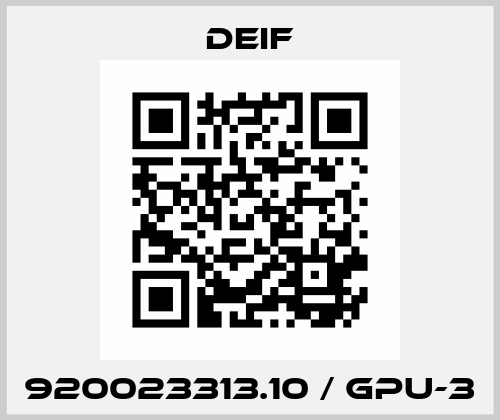 920023313.10 / GPU-3 Deif