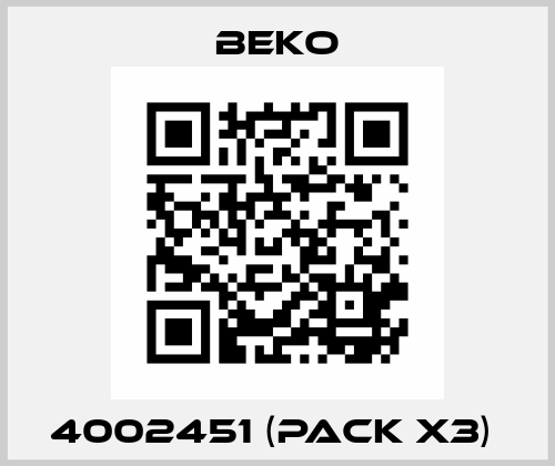 4002451 (pack x3)  Beko