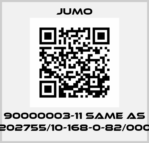 90000003-11 same as 202755/10-168-0-82/000 Jumo