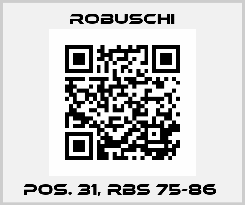 Pos. 31, RBS 75-86  Robuschi