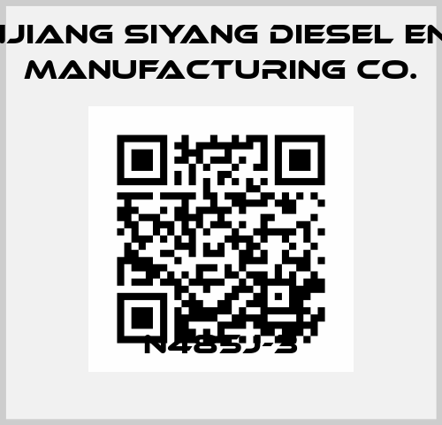 N485J-3 Zhenjiang Siyang Diesel Engine Manufacturing Co.