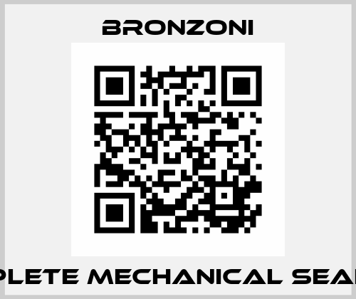 complete mechanical seal G60 Bronzoni