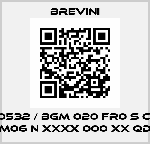 B0020532 / BGM 020 FR0 S CL160 / M06 N XXXX 000 XX QD Brevini