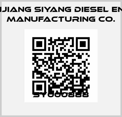 SY000888 Zhenjiang Siyang Diesel Engine Manufacturing Co.