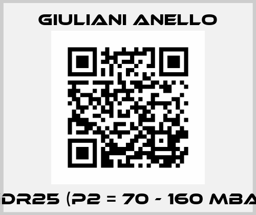 FGDR25 (p2 = 70 - 160 mbar) Giuliani Anello