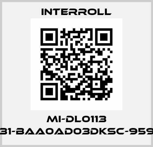 MI-DL0113 DL1131-BAA0AD03DKSC-959mm Interroll