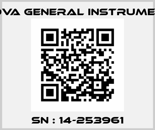 SN : 14-253961 Nuova General Instruments