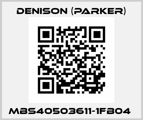 MBS40503611-1FB04  Denison (Parker)