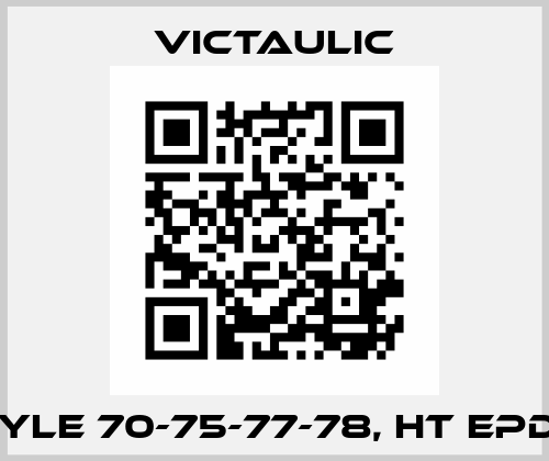 Style 70-75-77-78, HT EPDM  Victaulic