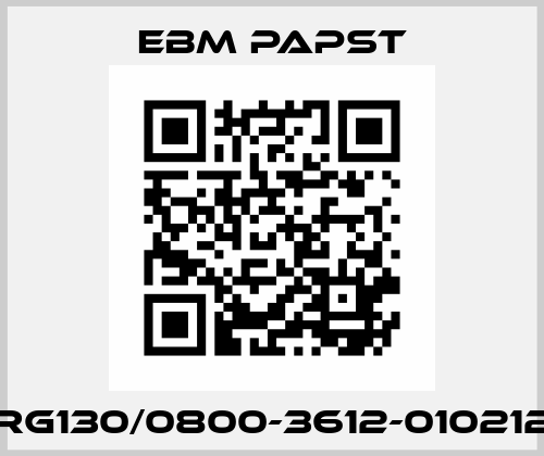 RG130/0800-3612-010212 EBM Papst