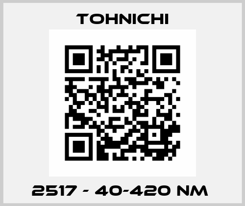 2517 - 40-420 Nm  Tohnichi