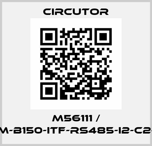 M56111 / CVM-B150-ITF-RS485-I2-C2-T2 Circutor