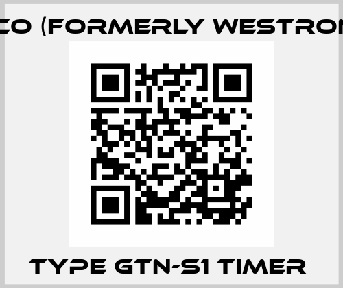 TYPE GTN-S1 TIMER  Luxco (formerly Westronics)