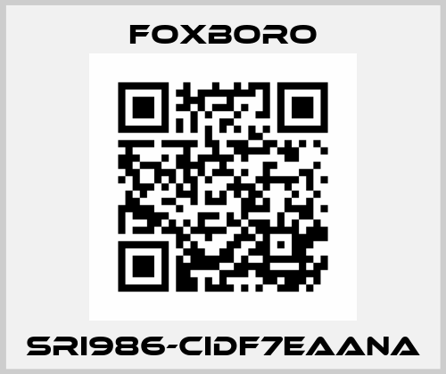 SRI986-CIDF7EAANA Foxboro