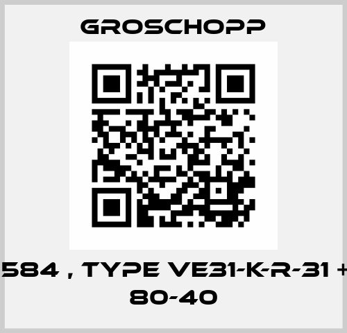 502584 , type VE31-K-R-31 + IGK 80-40 Groschopp