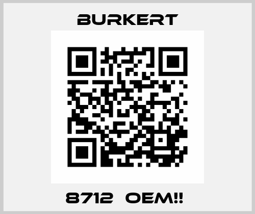 8712  OEM!!  Burkert