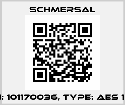 P/N: 101170036, Type: AES 1135 Schmersal