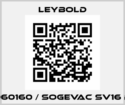 960160 / SOGEVAC SV16 B Leybold