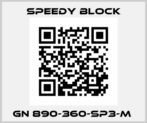 GN 890-360-SP3-M  Speedy Block