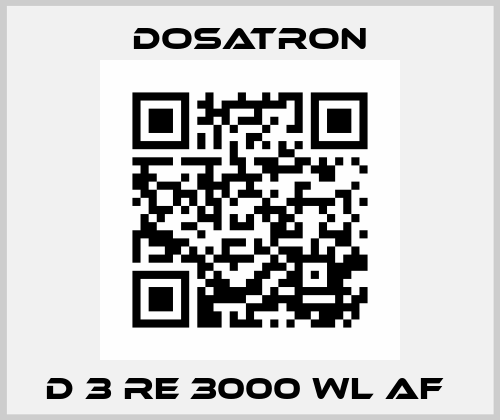 D 3 RE 3000 WL AF  Dosatron