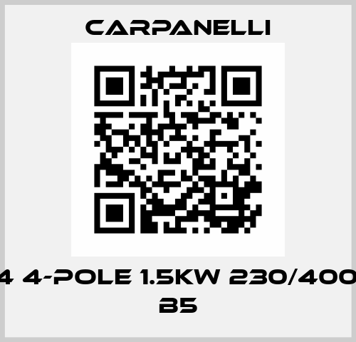 M90L4 4-Pole 1.5Kw 230/400/50Hz B5 Carpanelli