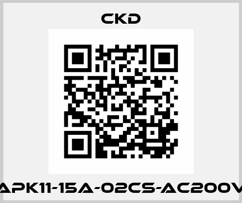 APK11-15A-02CS-AC200V Ckd