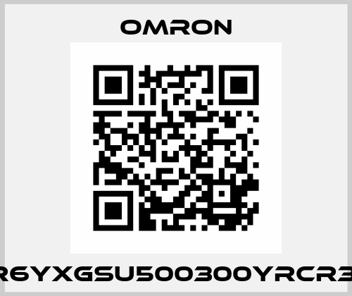 R6YXGSU500300YRCR3  Omron