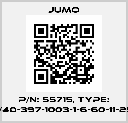 p/n: 55715, Type: 902150/40-397-1003-1-6-60-11-2500/317, Jumo