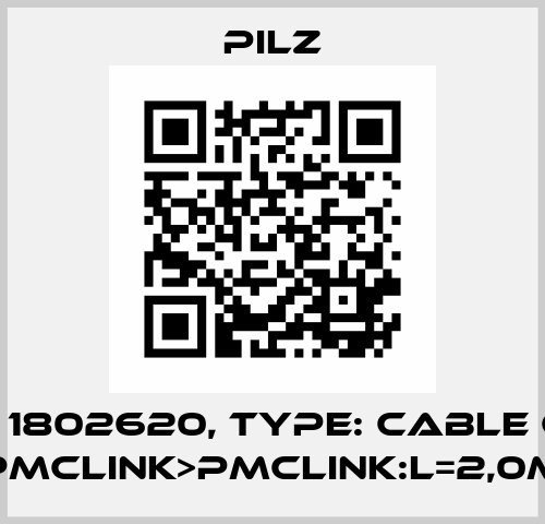 p/n: 1802620, Type: Cable Can PMCLink>PMCLink:L=2,0m Pilz