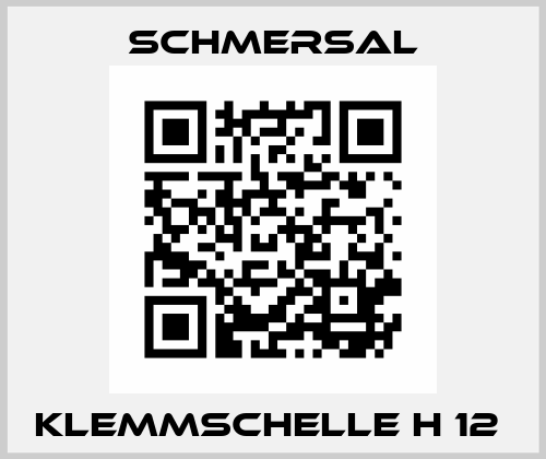 KLEMMSCHELLE H 12  Schmersal