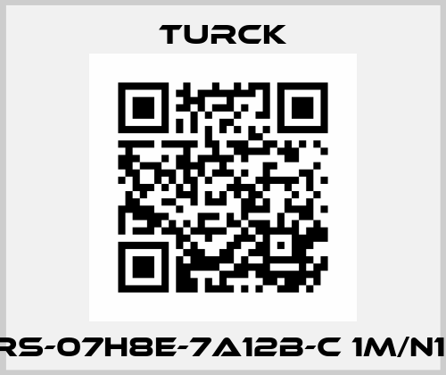 RS-07H8E-7A12B-C 1M/N1  Turck