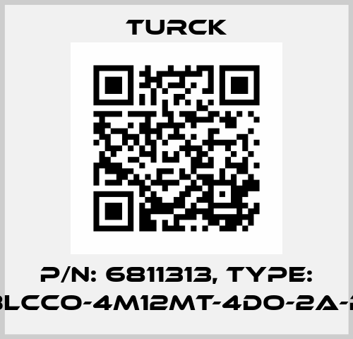 p/n: 6811313, Type: BLCCO-4M12MT-4DO-2A-P Turck