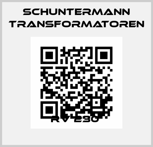 RV 230  Schuntermann Transformatoren