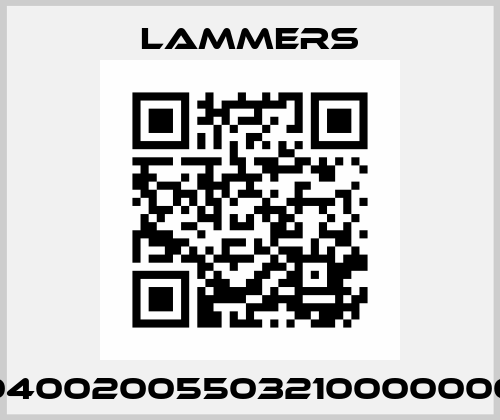 04002005503210000000 Lammers