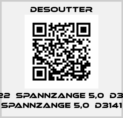 2722  SPANNZANGE 5,0  D3141  SPANNZANGE 5,0  D3141 Desoutter