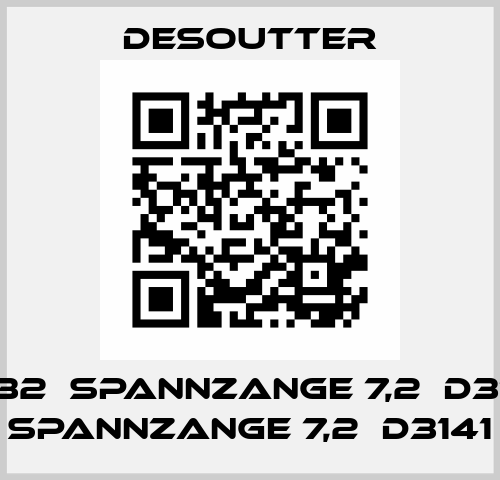 2832  SPANNZANGE 7,2  D3141  SPANNZANGE 7,2  D3141 Desoutter